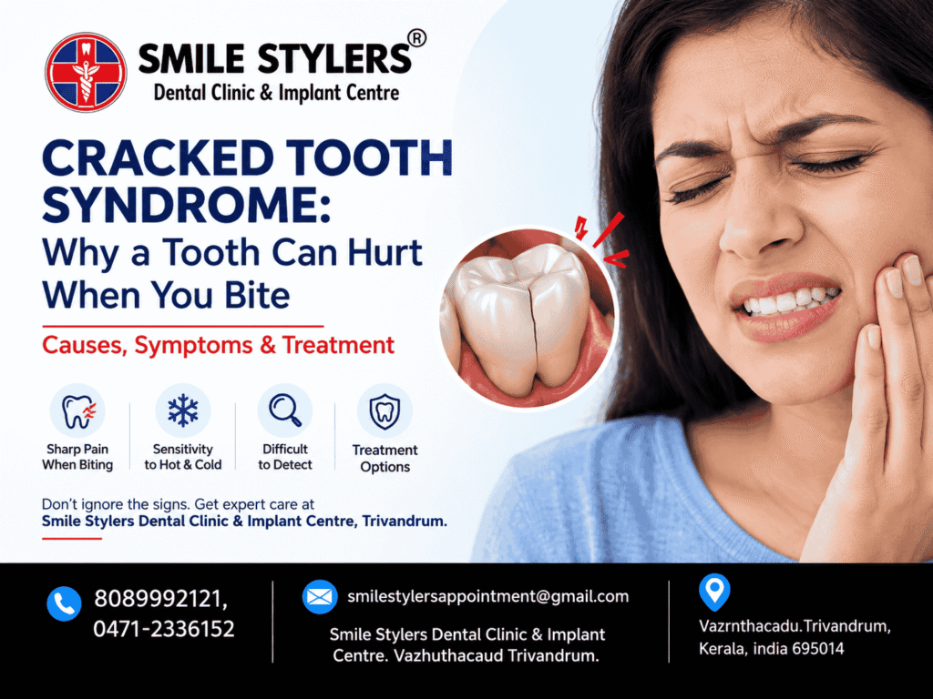 Cracked Tooth Syndrome: Why a Tooth Can Hurt When You Bite  Causes, Symptoms & Treatment